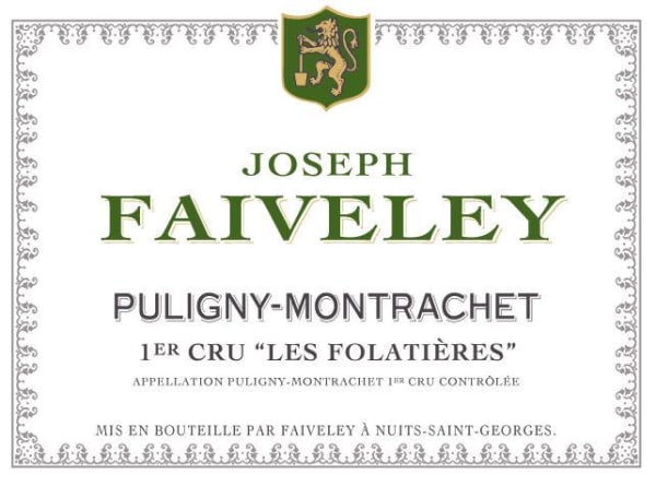 Rượu vang trằng Faiveley Puligny-Montrachet Les Folatieres Premier Cru 2010