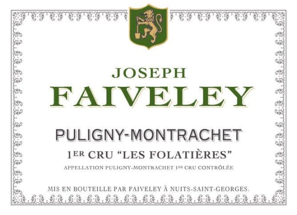 Rượu vang trằng Faiveley Puligny-Montrachet Les Folatieres Premier Cru 2015