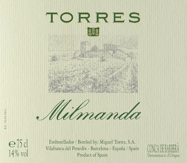 Rượu vang trằng Familia Torres Milmanda 2016