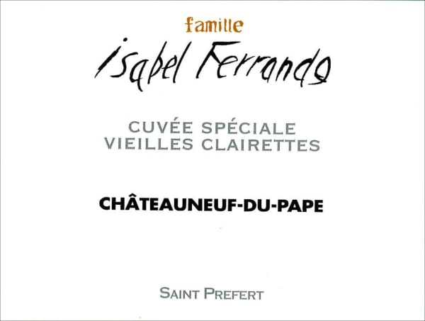 Rượu vang trằng Famille Isabel Ferrando Chateauneuf-du-Pape Blanc Vieilles Clairettes (chai Magnum 1,5 lít) 2020