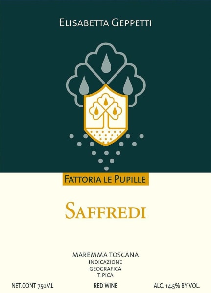 Rượu vang đỏ Fattoria Le Pupille Elisabetta Geppetti Saffredi (chai Magnum 1,5 lít) 2017