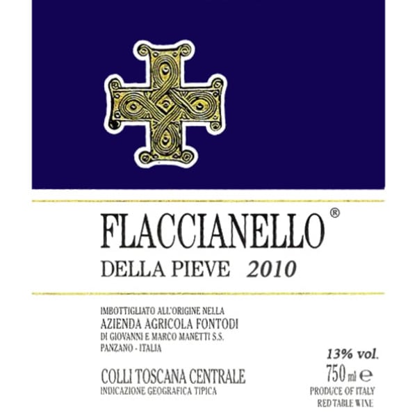 Rượu vang đỏ Fontodi Flaccianello della Pieve (6 Liter Bottle - signs of past seepage) 2010