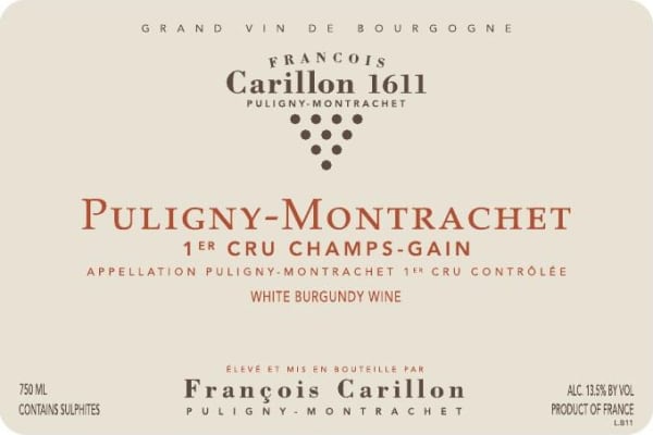 Rượu vang trằng Francois Carillon Puligny-Montrachet Champs Gain Premier Cru 2018