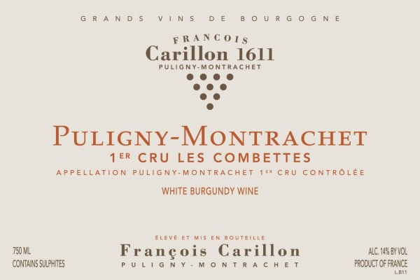 Rượu vang trằng Francois Carillon Puligny-Montrachet Les Combettes Premier Cru 2012