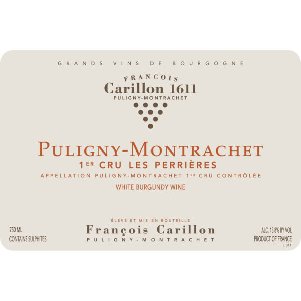 Rượu vang trằng Francois Carillon Puligny Montrachet Les Perrieres 2013