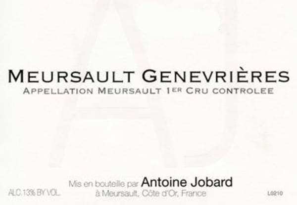 Rượu vang trằng Francois Jobard Meursault Genevrieres 2012