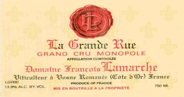 Rượu vang đỏ Francois Lamarche La Grande Rue Monopole Grand Cru 2002