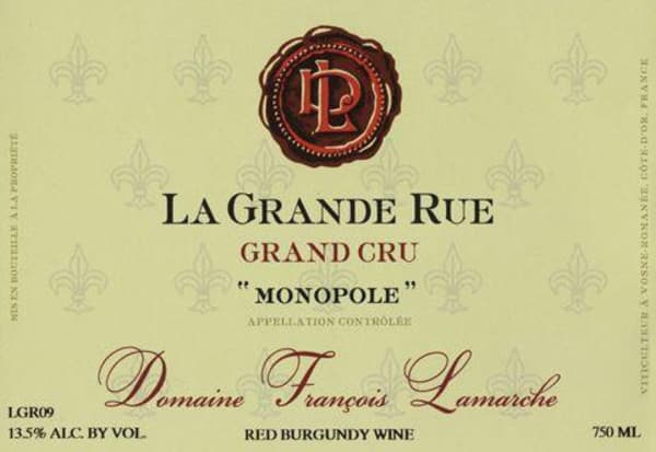 Rượu vang đỏ Francois Lamarche La Grande Rue Monopole Grand Cru 2010