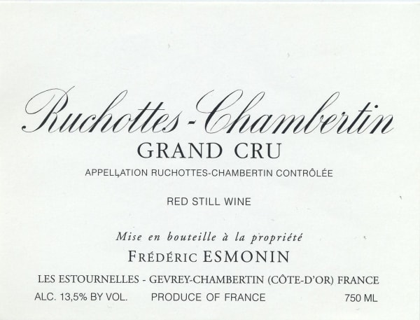 Rượu vang đỏ Frederic Esmonin Ruchottes-Chambertin Grand Cru (chai Magnum 1,5 lít) 2016