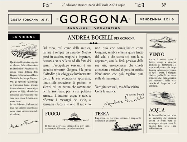 Rượu vang trằng Frescobaldi Gorgona 2013