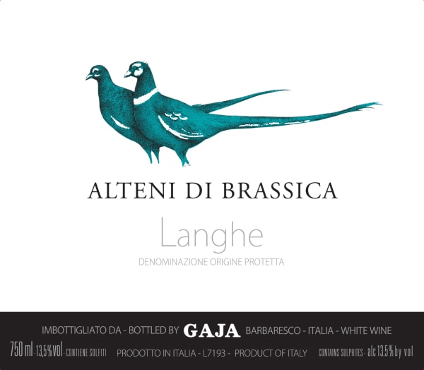 Rượu vang trằng Gaja Alteni di Brassica Sauvignon Blanc 2018