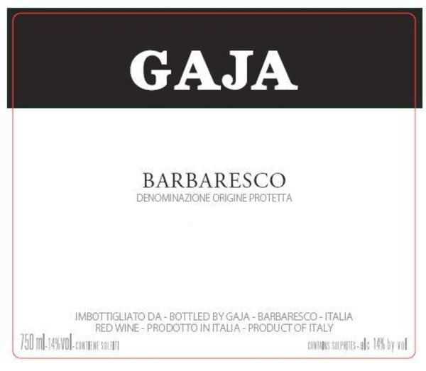Rượu vang đỏ Gaja Barbaresco (chai Magnum 1,5 lít) 2016