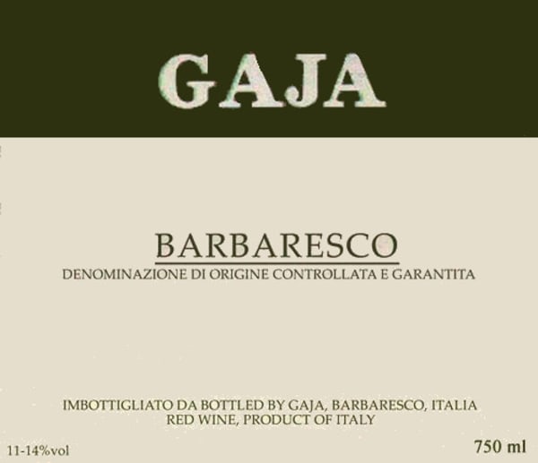 Rượu vang đỏ Gaja Barbaresco 1988