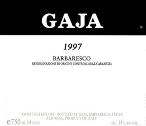 Rượu vang đỏ Gaja Barbaresco 1997