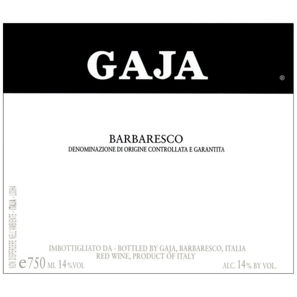 Rượu vang đỏ Gaja Barbaresco 2008