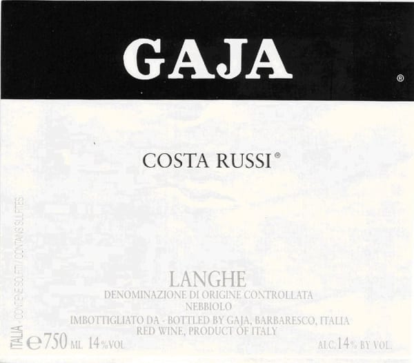 Rượu vang đỏ Gaja Costa Russi 2007