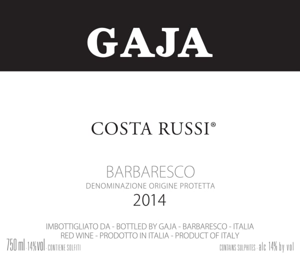 Rượu vang đỏ Gaja Costa Russi 2014