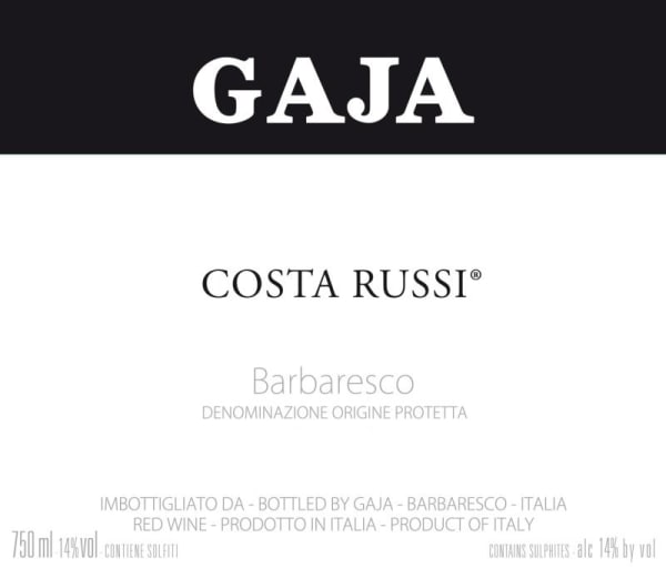 Rượu vang đỏ Gaja Costa Russi 2016