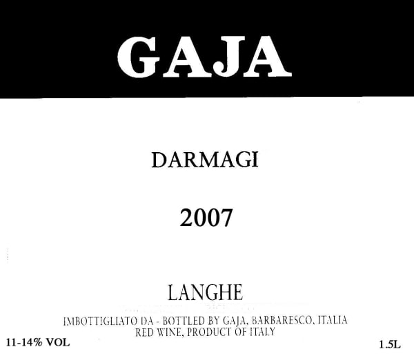 Rượu vang đỏ Gaja Darmagi 2007