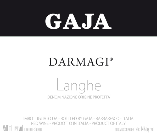 Rượu vang đỏ Gaja Darmagi 2013