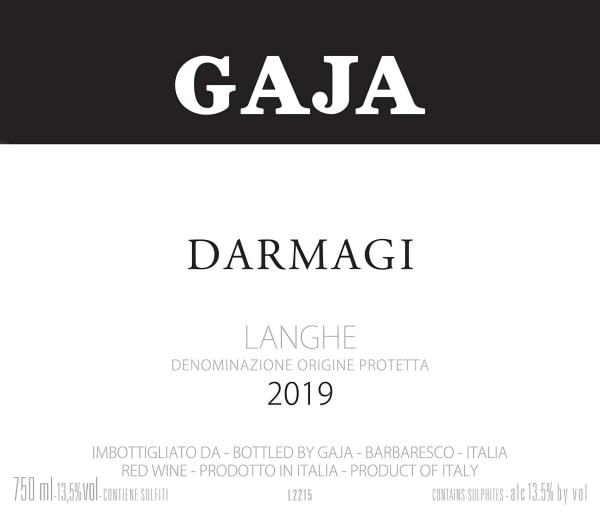 Rượu vang đỏ Gaja Darmagi 2019
