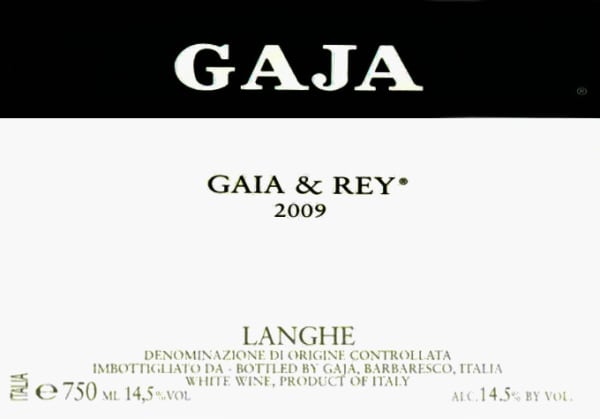 Rượu vang trằng Gaja Gaia and Rey Chardonnay 2009