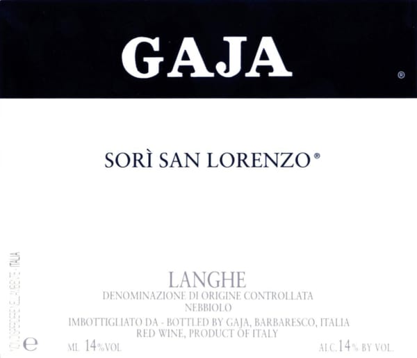 Rượu vang đỏ Gaja Sori San Lorenzo (chai Magnum 1,5 lít) 2008