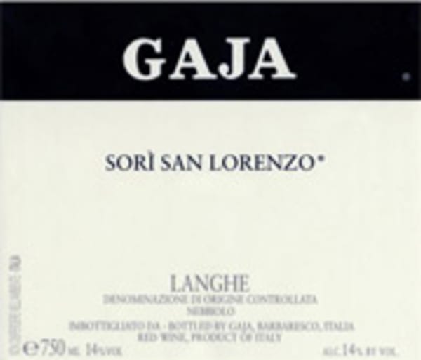 Rượu vang đỏ Gaja Sori San Lorenzo 2001