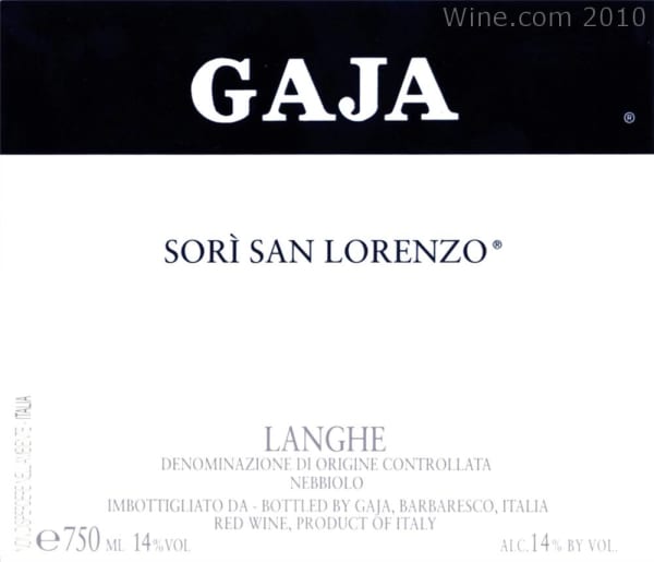 Rượu vang đỏ Gaja Sori San Lorenzo 2005
