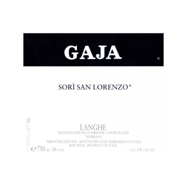 Rượu vang đỏ Gaja Sori San Lorenzo 2010