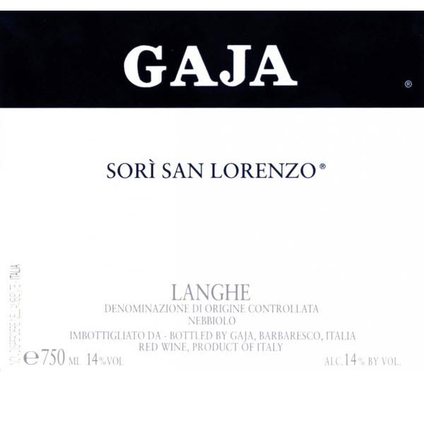 Rượu vang đỏ Gaja Sori San Lorenzo 2011