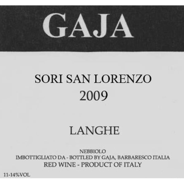 Rượu vang đỏ Gaja Sori San Lorenzo (chai 3 lít) 2009