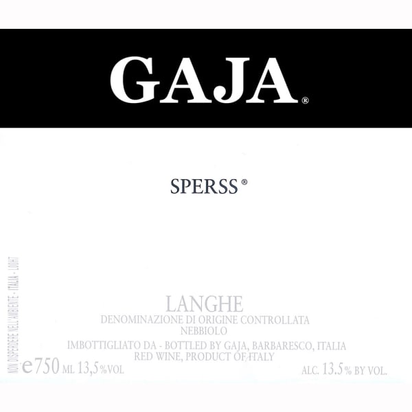 Rượu vang đỏ Gaja Sperss Barolo 2007