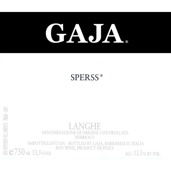 Rượu vang đỏ Gaja Sperss Barolo 2009