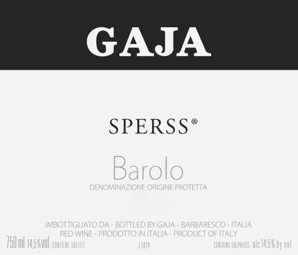 Rượu vang đỏ Gaja Sperss Barolo 2015
