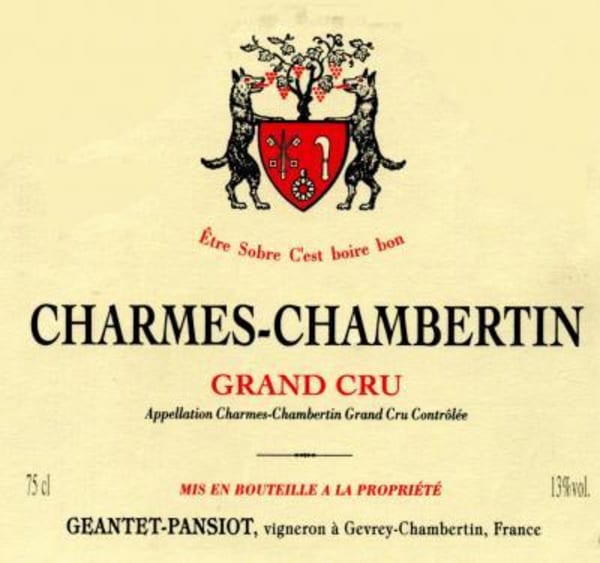 Rượu vang đỏ Geantet-Pansiot Charmes-Chambertin Grand Cru (chai Magnum 1,5 lít) 2005