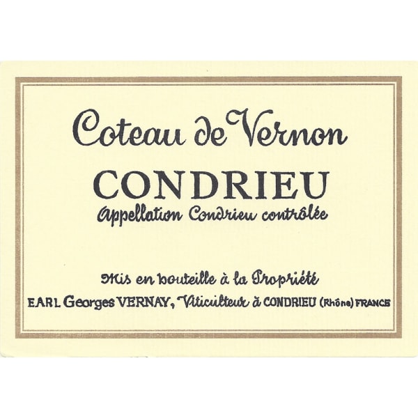 Rượu vang trằng Georges Vernay Condrieu Coteau de Vernon 2014