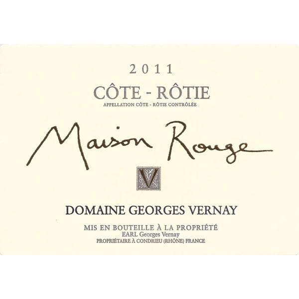 Rượu vang đỏ Georges Vernay Cote-Rotie Maison Rouge (chai Magnum 1,5 lít) 2011