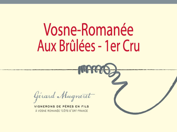 Rượu vang đỏ Gerard Mugneret Vosne Romanee Aux Brulees 2018