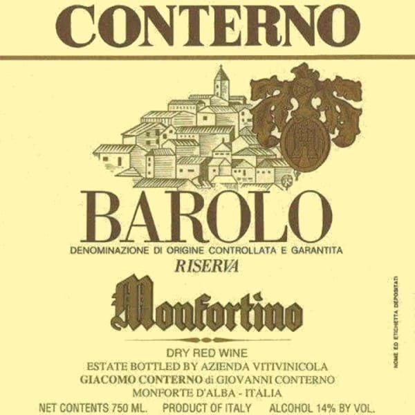 Rượu vang đỏ Giacomo Conterno Monfortino Barolo Riserva 1979