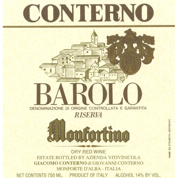 Rượu vang đỏ Giacomo Conterno Monfortino Barolo Riserva 2008