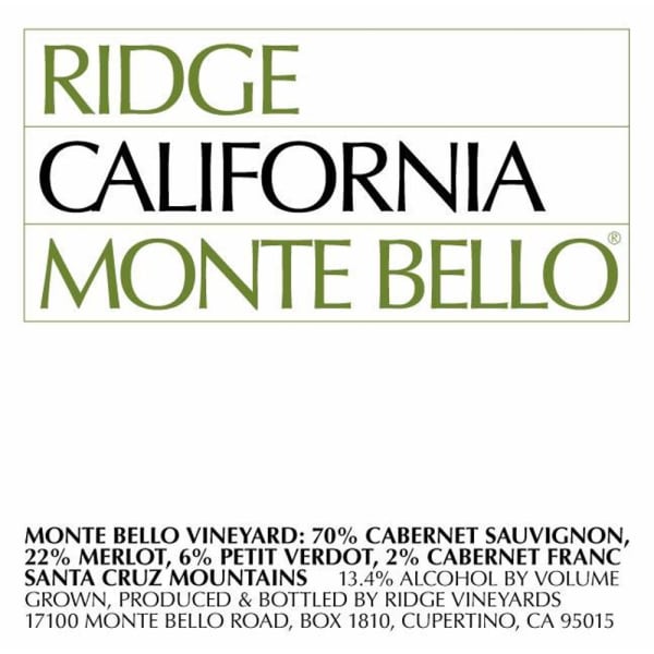 Rượu vang đỏ Gilt Ridge Monte Bello 2006