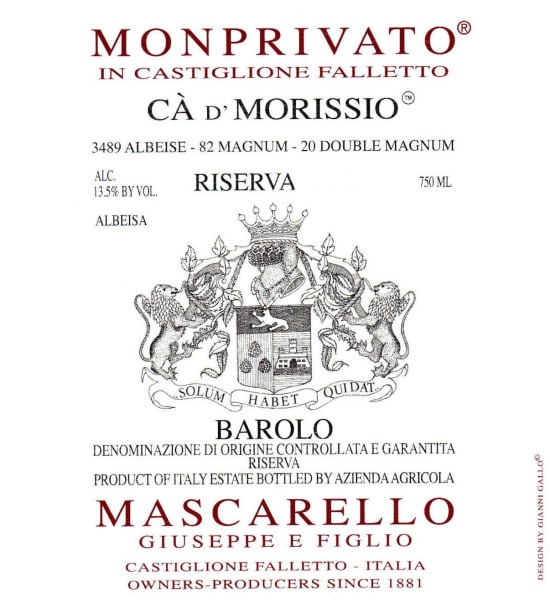 Rượu vang đỏ Giuseppe Mascarello Barolo Monprivato Ca d'Morissio Riserva 2008