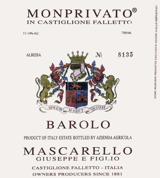Rượu vang đỏ Giuseppe Mascarello Monprivato Barolo 1961