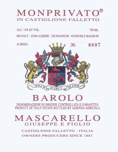 Rượu vang đỏ Giuseppe Mascarello Monprivato Barolo 2004