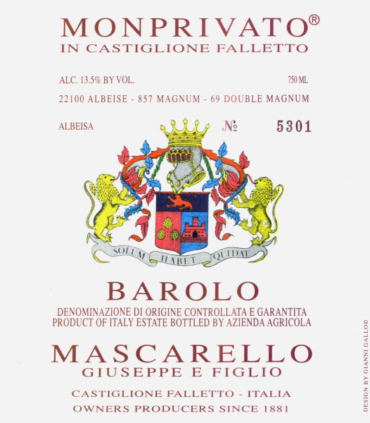 Rượu vang đỏ Giuseppe Mascarello Monprivato Barolo 2017