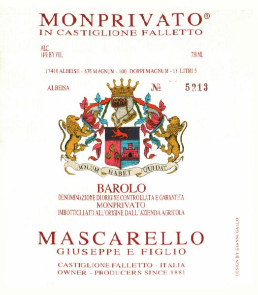 Rượu vang đỏ Giuseppe Mascarello Monprivato Barolo 2019