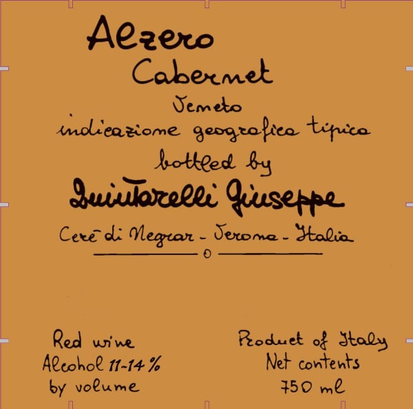 Rượu vang đỏ Giuseppe Quintarelli Alzero Cabernet 2005