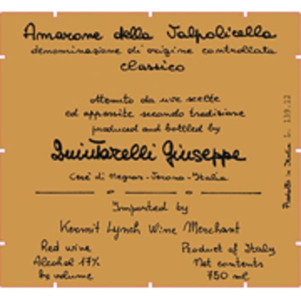 Rượu vang đỏ Giuseppe Quintarelli Amarone della Valpolicella Classico 1993