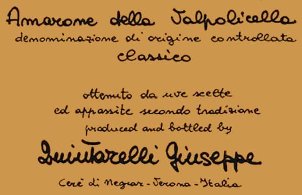 Rượu vang đỏ Giuseppe Quintarelli Amarone della Valpolicella Classico 2009